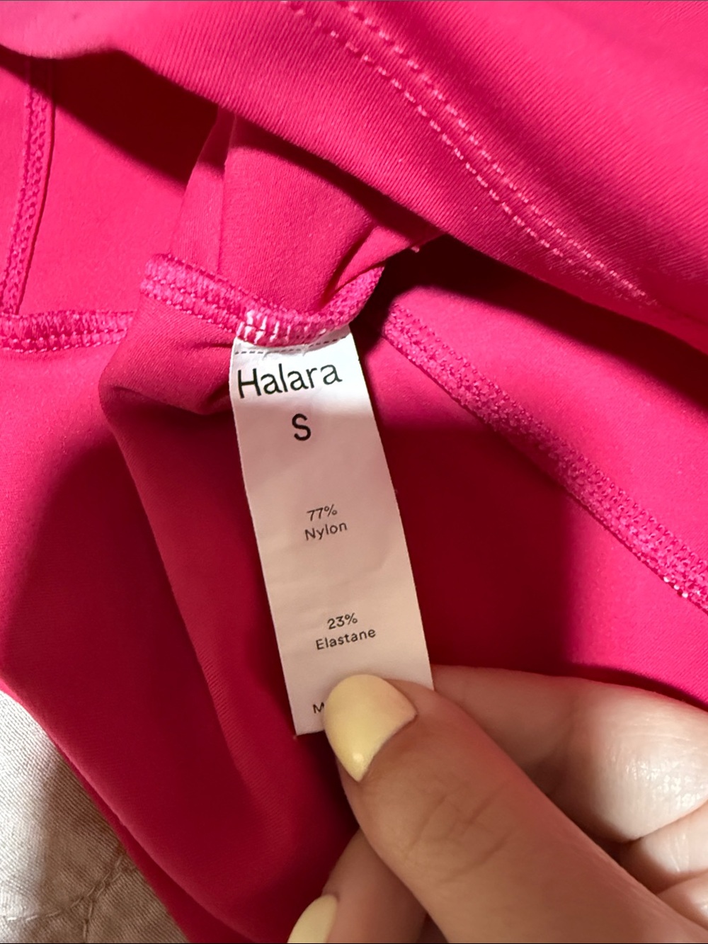 Women’s Racerback Crop Tank Top - Pink & Red Halara - Picture 4 of 4